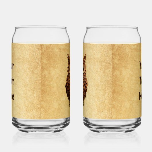 dennenappel-uil blikvorm glas (Rechts)