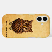 dennenappel-uil Case-Mate iPhone case (Achterkant (horizontaal))
