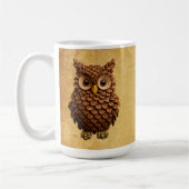 dennenappel-uil koffiemok (Links)