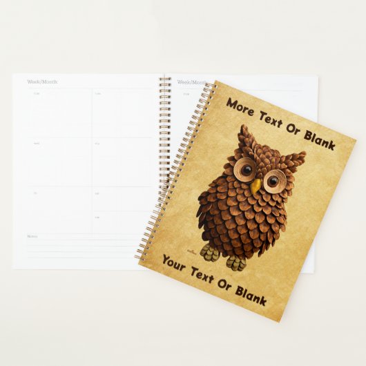 dennenappel-uil planner (Display)