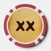 dennenappel-uil poker chips (Achterkant)