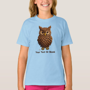 dennenappel-uil t-shirt