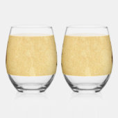 dennenappel-uil wijnglas zonder voet (Links)