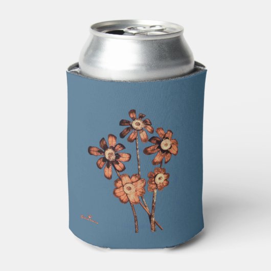 Dennenappelbloemen Blikjeskoeler (Blikje Voorkant)