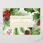 Dennenappels Bessen Zakelijk Kerstmis Feestdagen (Voorkant)