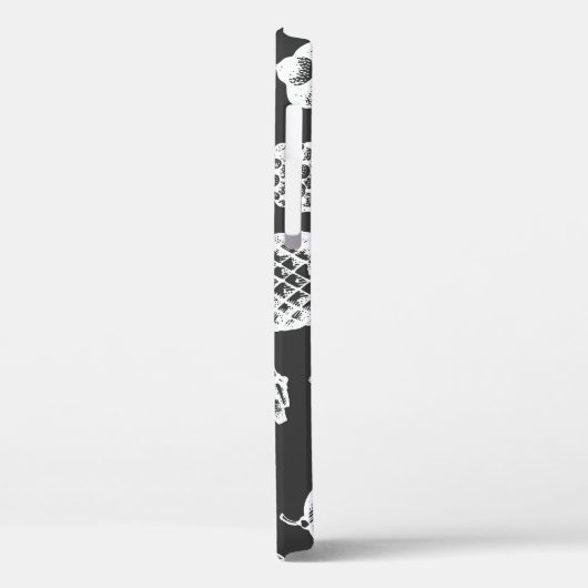  dennenappels, botanisch krijtbord. Case-Mate iPhone case (Achterkant / Links)