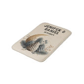 Dennenappels en Halvemaan Winterliefde Badmat (Gekanteld)