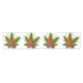 Dennenappels en Kardinaal Kersttafel Runner Korte Tafelloper (Horizontaal)