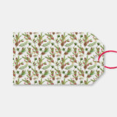 dennenappels en stekken botanisch cadeaulabel (Voorkant (Horizontaal))