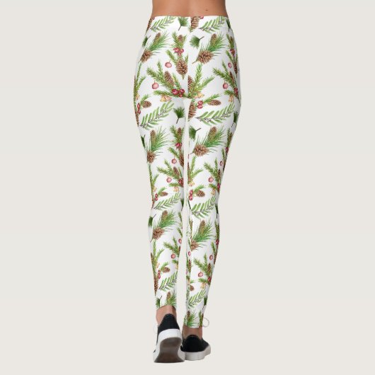  dennenappels en stekken botanisch leggings (Achterkant)