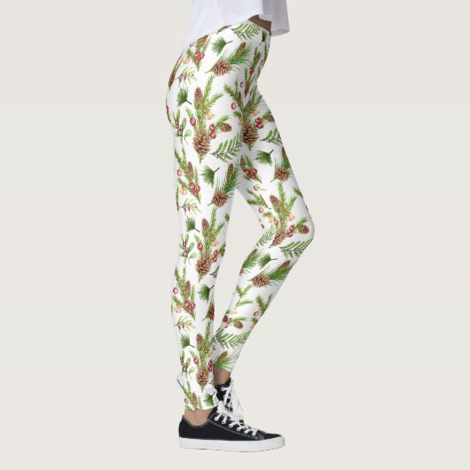  dennenappels en stekken botanisch leggings (Rechts)