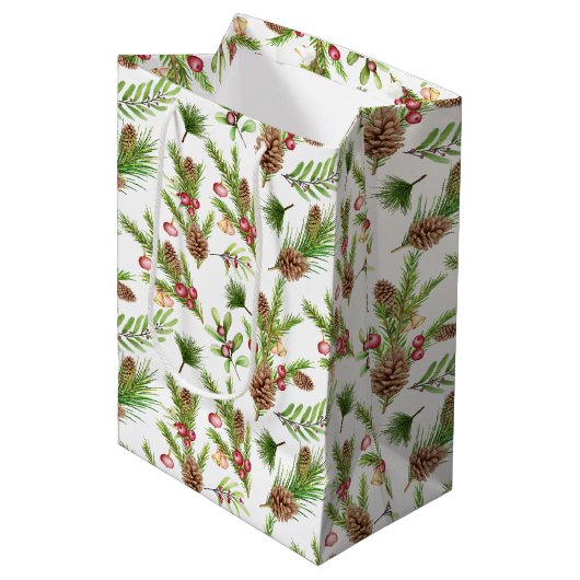 dennenappels en stekken botanisch medium cadeauzakje (Voorkant Gekanteld)