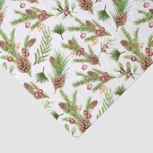 dennenappels en stekken botanisch tissuepapier (Detail)