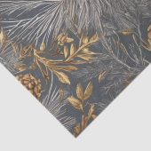 Dennenappels en takken tissuepapier (Detail)