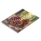 Dennenappels | Herfst Waterverf Bos Notitieboek (Linkerzijde)