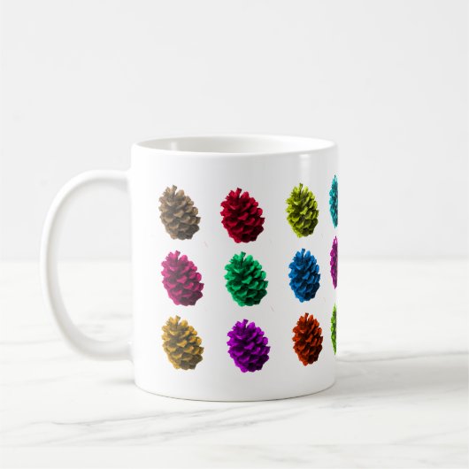 Dennenappels in Kleur Mok (Links)