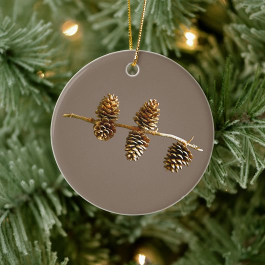 Dennenappels Keramisch Ornament (Boom)