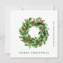 Dennenappels Kerstkrans Bedrijfsleven