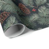 dennenappels op ambachtelijk papier kerst (Rol Hoek)