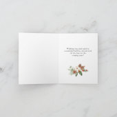 Dennenappels Sparrenkrans Prettig Kerstfeest Groet Feestdagen Kaart (Binnen)