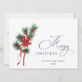 Dennenappels Sparrenkrans Prettig Kerstfeest Groet Feestdagenkaart (Voorkant)