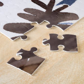 Dennenappels & Takken | Watercolor Winter Schilder Legpuzzel (Zijkant)