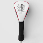 Dennenbomen Golfheadcover (Voorkant)