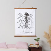 Dennenbomen Hangend Wandkleed (Slaapkamer)