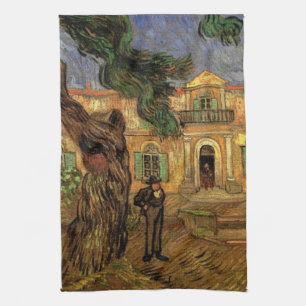 Dennenbomen in Saint-Paul door Vincent van Gogh Theedoek