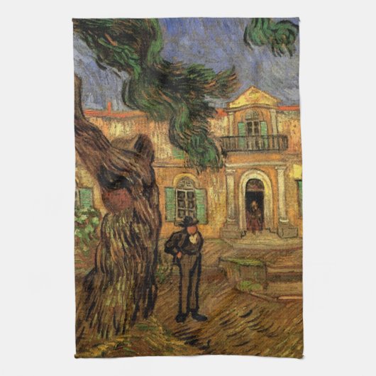 Dennenbomen in Saint-Paul door Vincent van Gogh Theedoek (Verticaal)