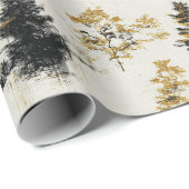 Dennenbomen Landschap Cadeaupapier (Rol Hoek)