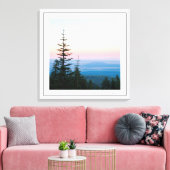 Dennenbomen Oneindige hemel door Sidharta Canvas Afdruk (Insitu (Woonkamer))