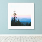 Dennenbomen Oneindige hemel door Sidharta Canvas Afdruk (Insitu (Houten vloer))