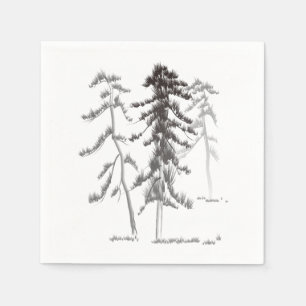 Dennenbomen Servet