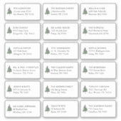 Dennenboom 18 Trouwgast Ontvanger Naam Adres Sticker (Voorkant)