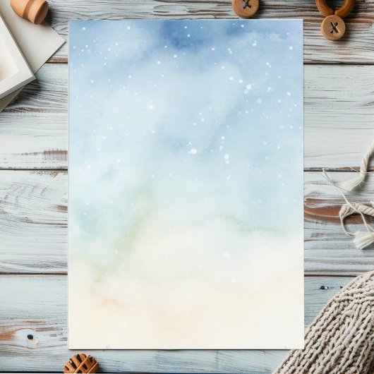 Dennenboom-babyshower waterverf winter uitnodiging