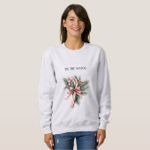 Dennenboom Candy Cane Rode Kerst Trui (Voorkant volledig)