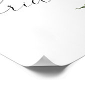 Dennenboom eikels winter bruidsmeisjes feest welko poster (Hoek)