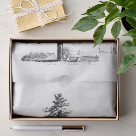 dennenboom Ephemera Decoupage Tissuepapier (Geschenk)