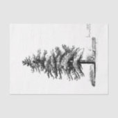 dennenboom Ephemera Decoupage Tissuepapier (Voorkant)