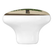 dennenboom keramische knop (Zijkant)