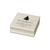 Dennenboom Retouradres Rubberstempel (Stempel)