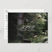 Dennenboom Rustieke Bos Huwelijk RSVP Uitnodiging Briefkaart (Voorkant / Achterkant)