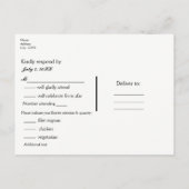 Dennenboom Rustieke Bos Huwelijk RSVP Uitnodiging Briefkaart (Achterkant)