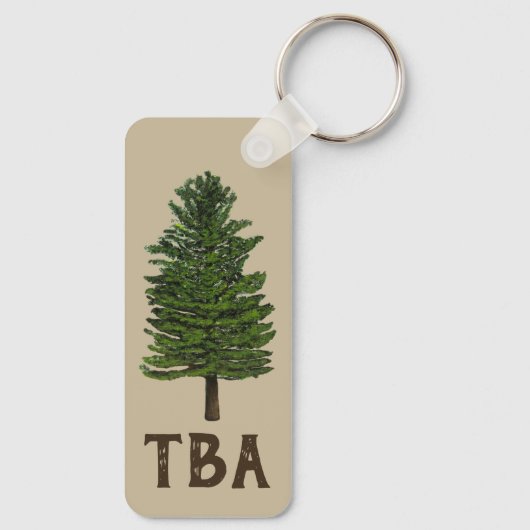 dennenboom-Sleutelhanger Sleutelhanger (Achterkant)