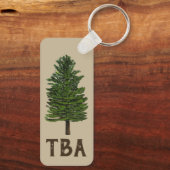 dennenboom-Sleutelhanger Sleutelhanger (Achterkant)