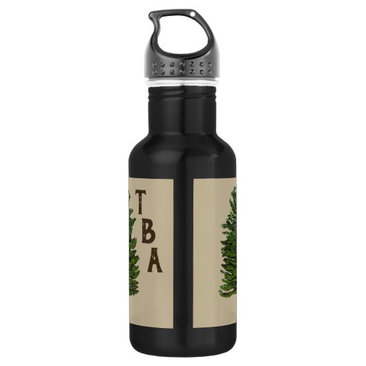 dennenboom waterfles waterfles  (Achterkant)