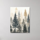 Dennenbos Canvas Afdruk (Voorkant)
