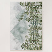 Dennenbos en bergen legpuzzel (Verticaal)