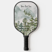 Dennenbos en bergen pickleball paddle (Voorkant)